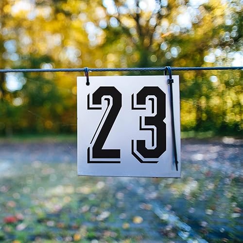 Miniatura 6 de Plantillas de números grandes de 8 pulgadas, plantilla de números de 0 a 9 plantillas de números de dirección de plástico reutilizables para