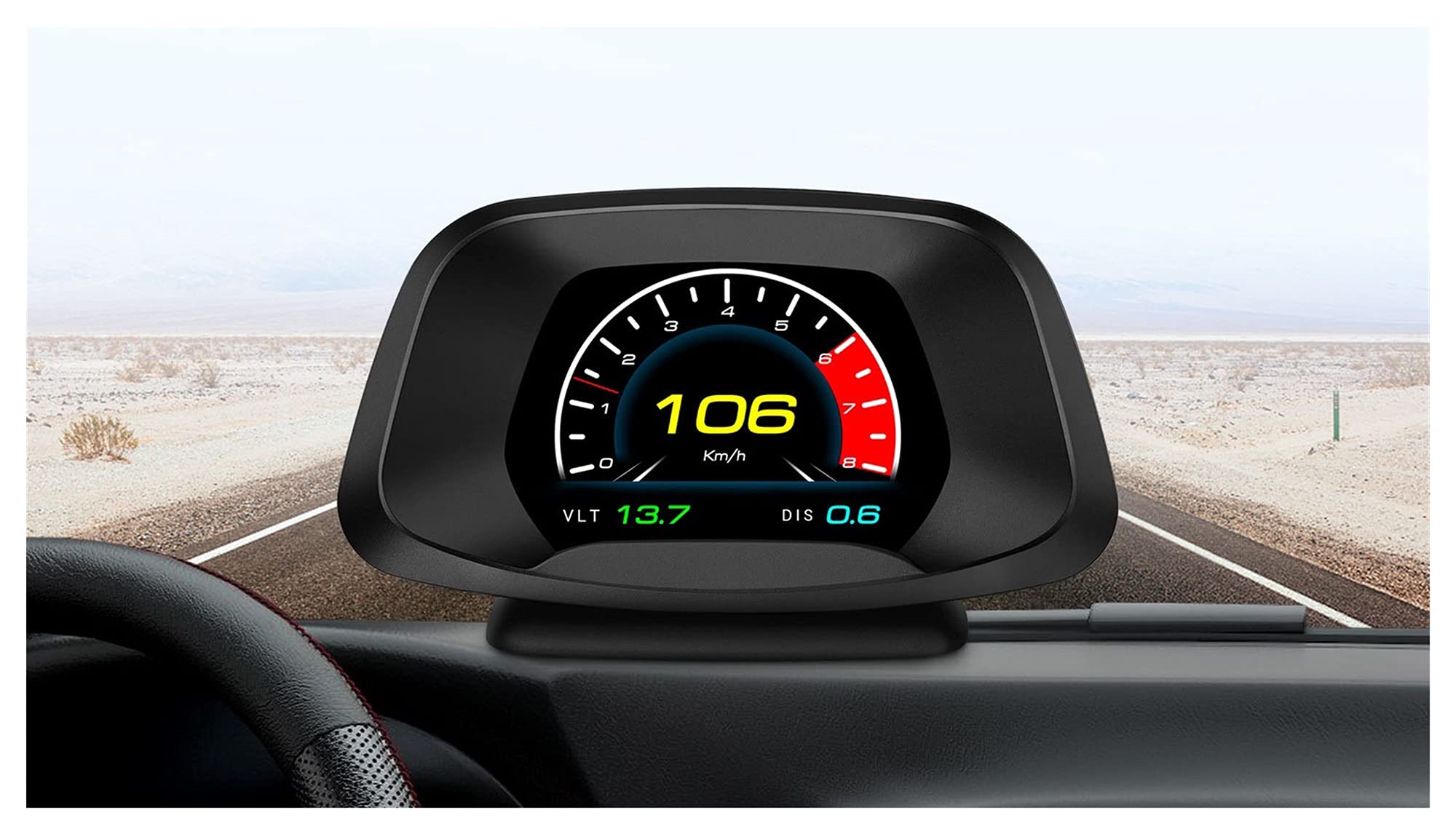 Coche HUUD Escáner de prueba de freno de medidor turbo OBD2 GPS MONITOREO DE VELOCIDAD PEQUEÑO PANTALLA DE PANTALLA DE COCHE DIGITAL SPEEDECTER SMART GADGET