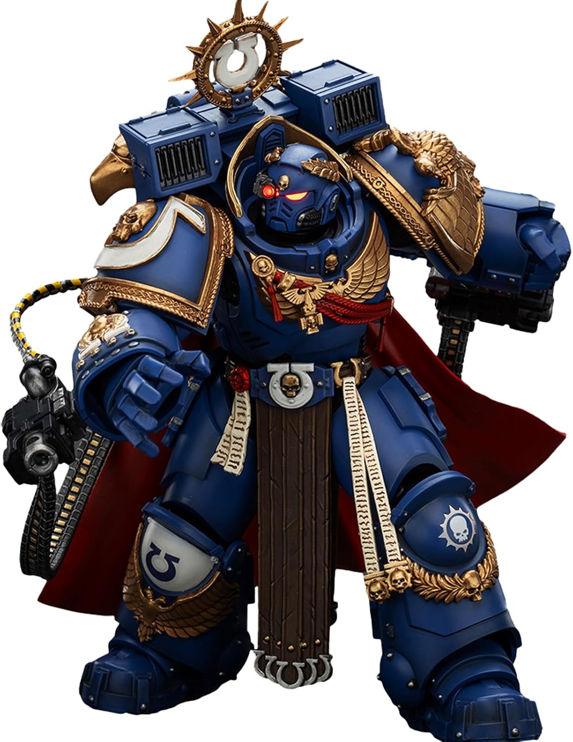 JOYTOY Warhammer 40,000 Ultramarines 1/18 Action Figures Ultramarines Marneus Calgar, Chapter Master with MKX Gravis Armour and Gauntlets of Ultramar Model Collection