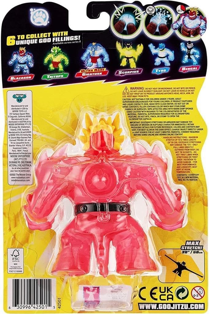 Heroes of Goo Jit Zu Glow Shifters Blazagon Action Figure [Goo Glows in the Dark!]