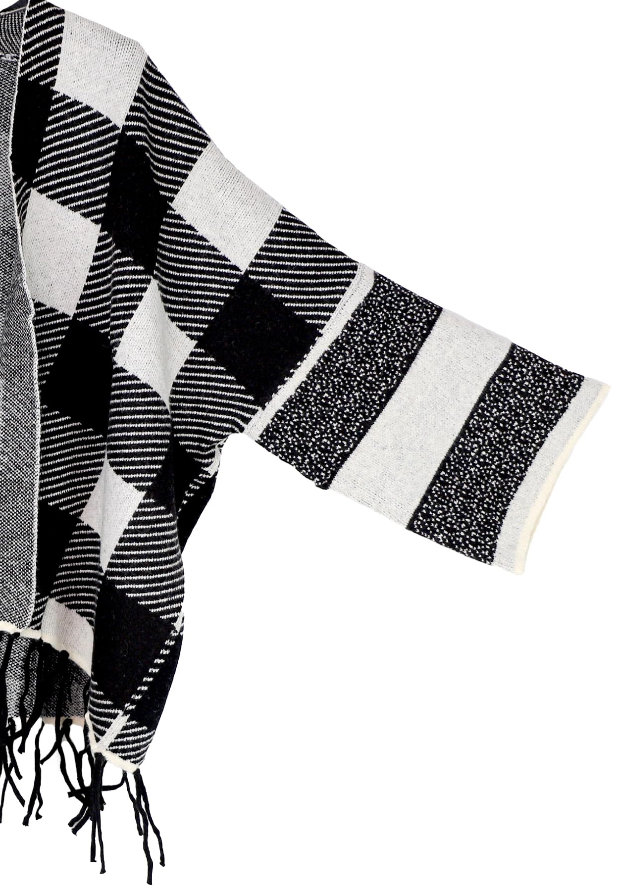 QUEEN HELENA Poncho Mantella Invernale Scialle Avvolgente Caldo Casual Elegante Donna MT22-1