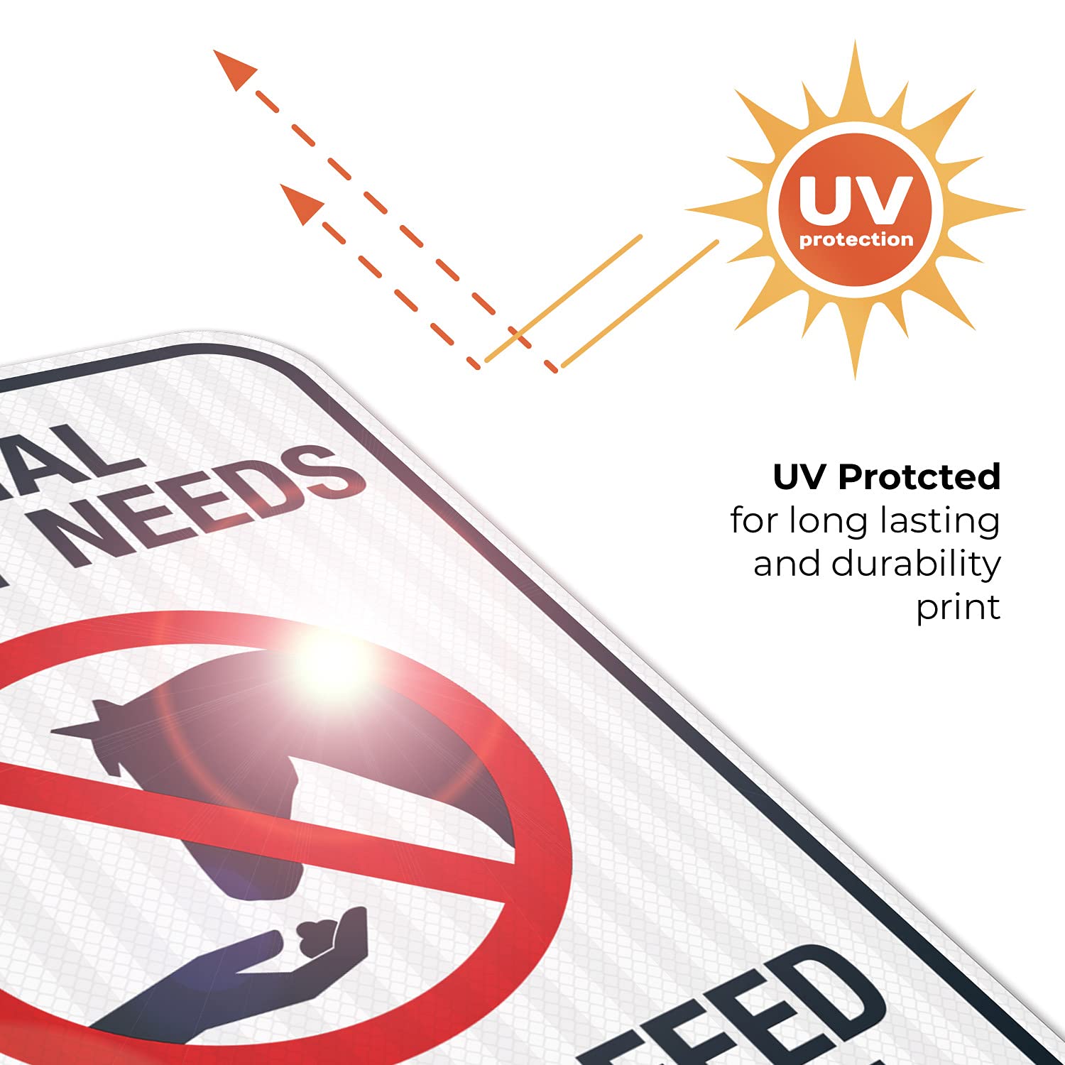 Special Dietary Needs Do Not Feed The Horse Sign, 12x18 Inches, 3M EGP Reflective .063 Aluminum, Fade Resistant, Made in USA