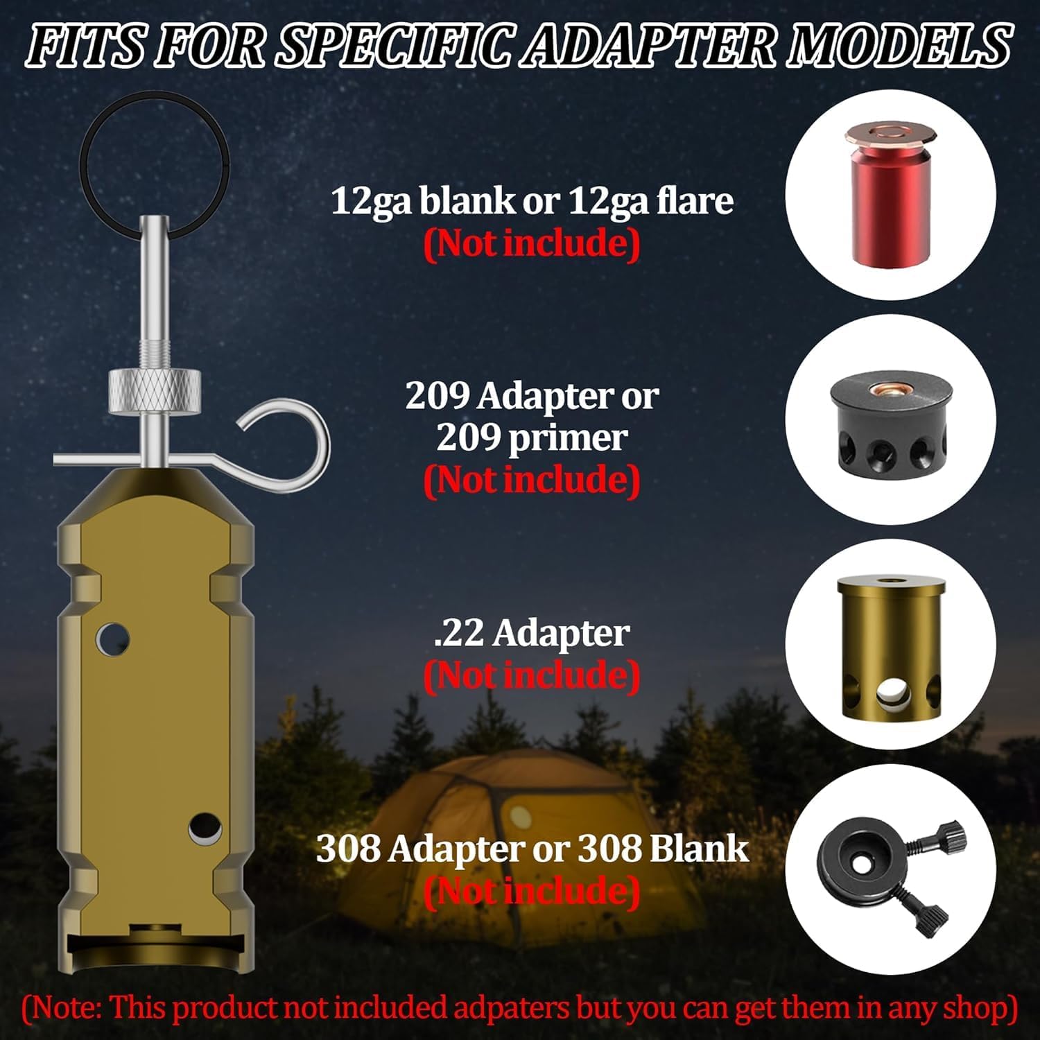 2 Pack Perimeter Trip Alarm with Trip Wire – Outdoor Camping & Property Noise Alert Device Compatible with 209 Primers & Blanks (Adapter Not Included)
