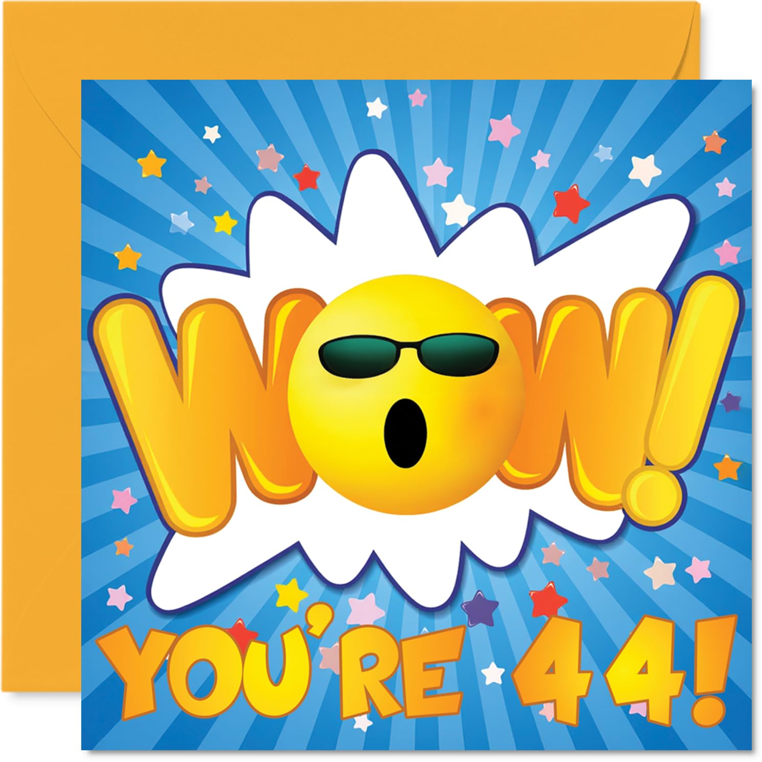 44th Birthday Cards for Women and Men, WOW