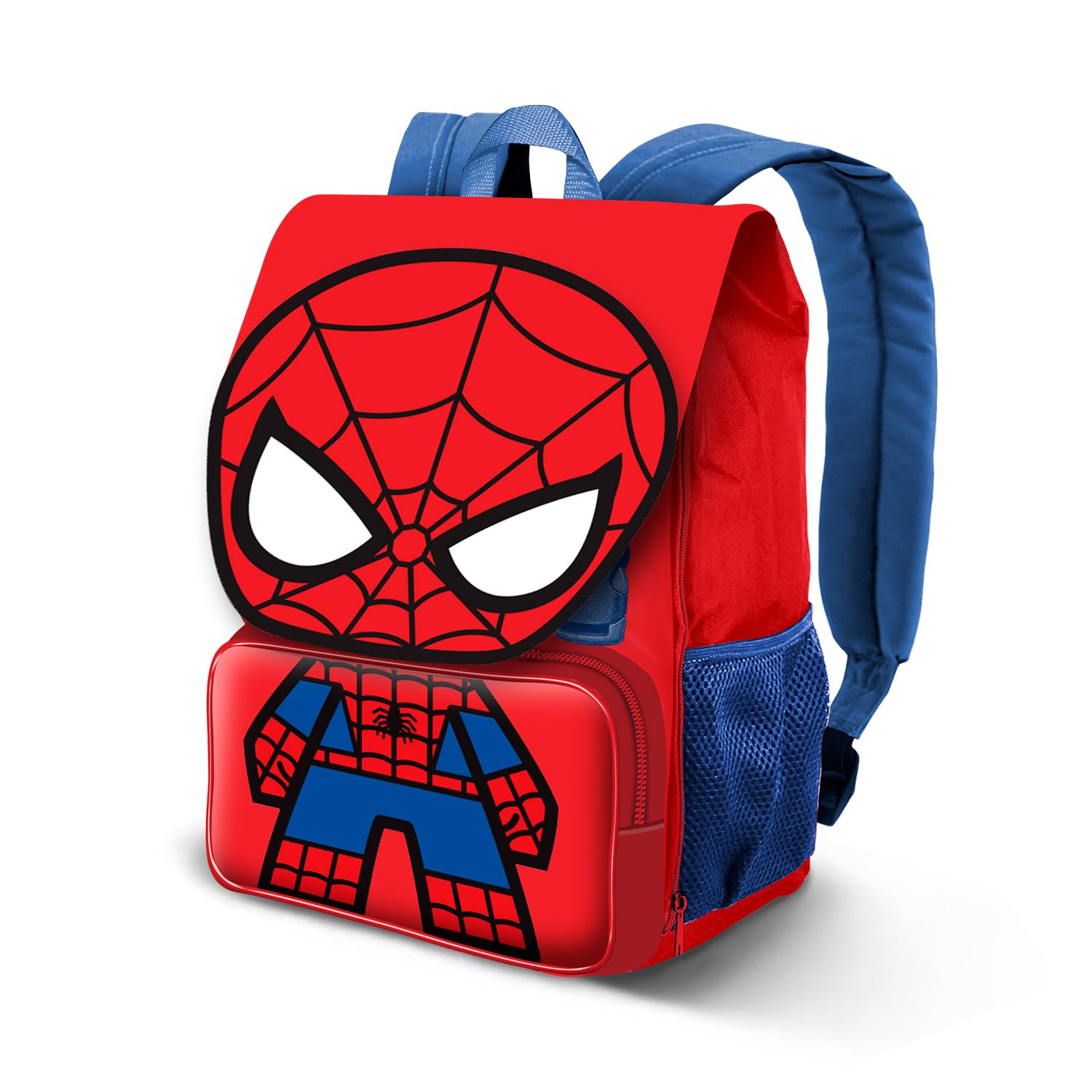 Mochila Spiderman Marvel expandible roja de 28 litros y 45 cm 2