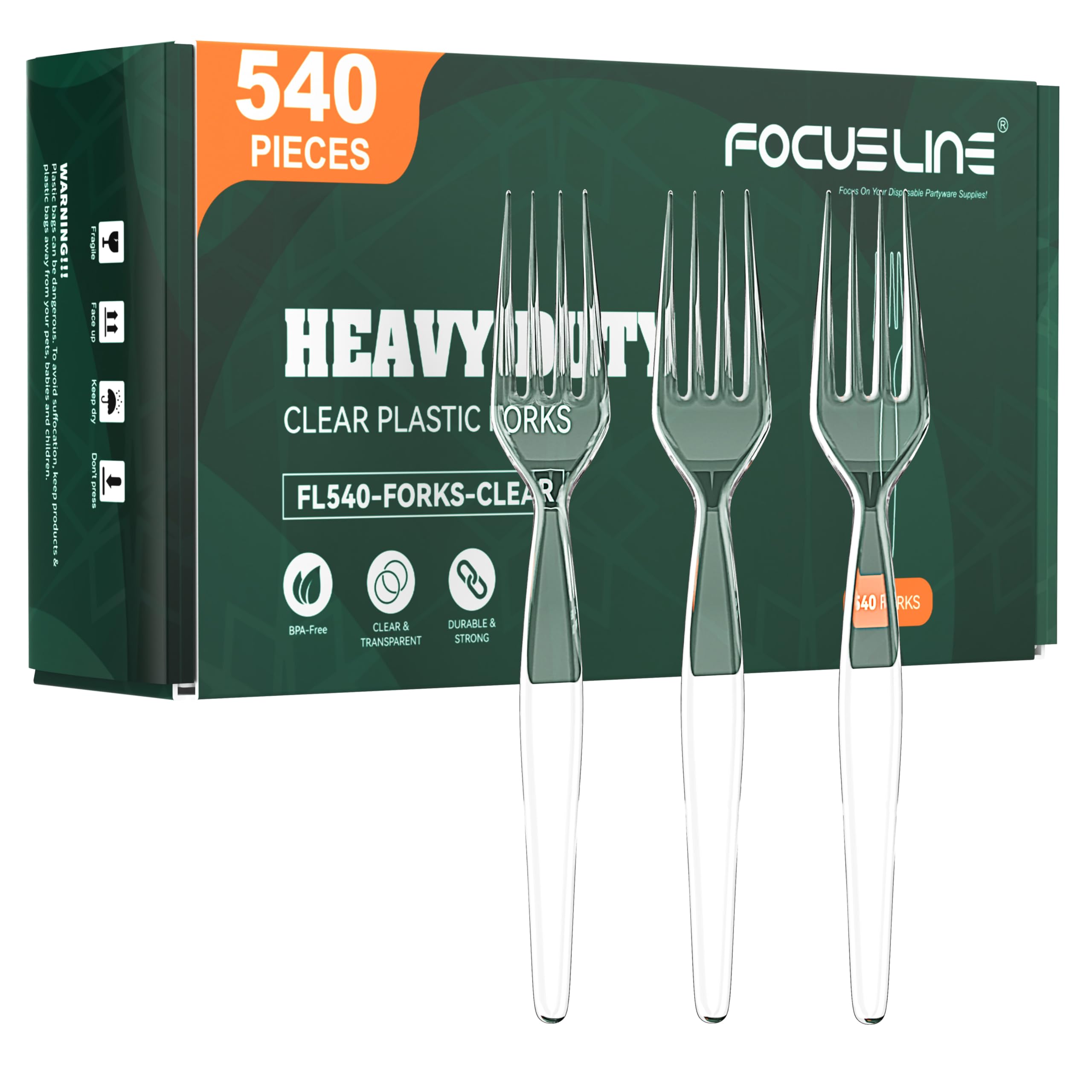 FOCUSLINE Disposable Silverware Set - Heavy Duty -10 FOCUSLINE Disposable Silverware Set - Heavy Duty -10
