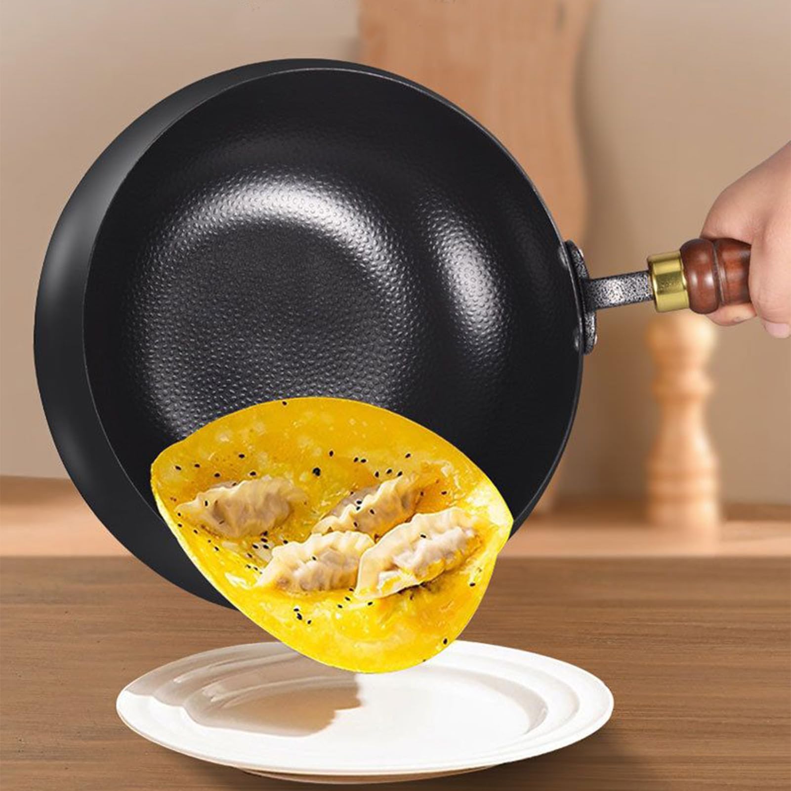 Cucina - Tradizionale In Ferro Stufa Ergonomico In Ferro Non Rivestito Con Coperchio, Stufa Da Cucina Affidabile, Attrezzature Da Cucina Durevole | Per La Casa, L'Esterno, I Ristoranti