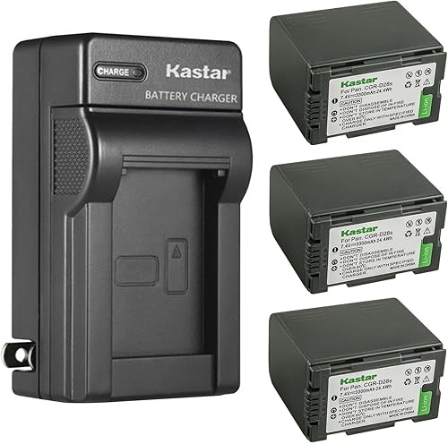 Miniatura 5 de Kastar Cargador de batería de pared CA de repuesto para Panasonic CGR-D08, D08S, CGR-D16, D16S, CGR-D28, D28S, Panasonic PV-DV800, PV-DV800K,