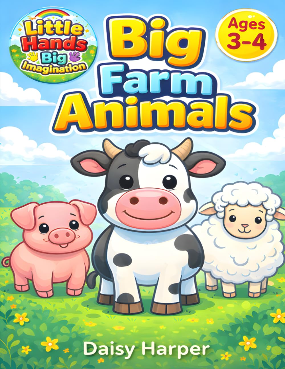 Big Farm Animals Coloring Book for Ages 3–4: Extra Bold Toddler Farm Coloring Pages with Large Simple Shapes | Preschool Confidence Builder (Little Hands Big Imagination)