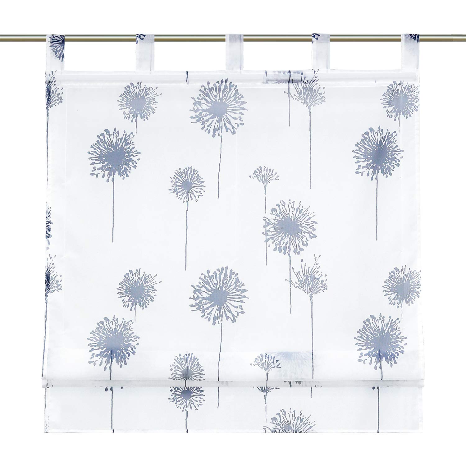 Tenda TENDA DANILA bianco arricciatura con passanti nascosti 140 x 280 cm