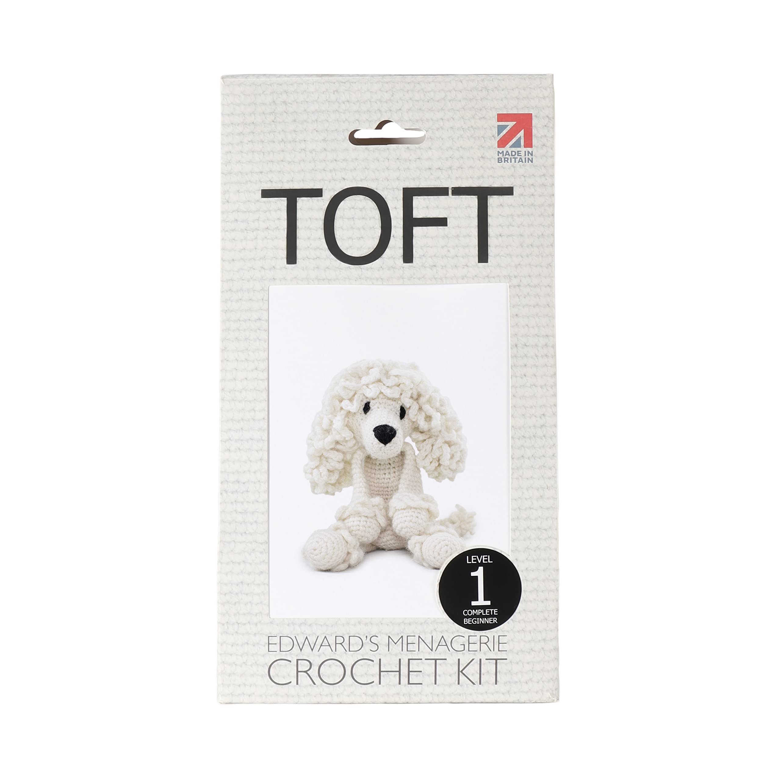 TOFT | Edwards Menagerie | Millie The Poodle Crochet Kit | Luxury Pure Wool | Beginner Friendly