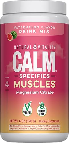 Natural Vitality Calm Specifics Muscles Calmful - para músculos cansados, doloridos o calambres - Sandía 6 oz