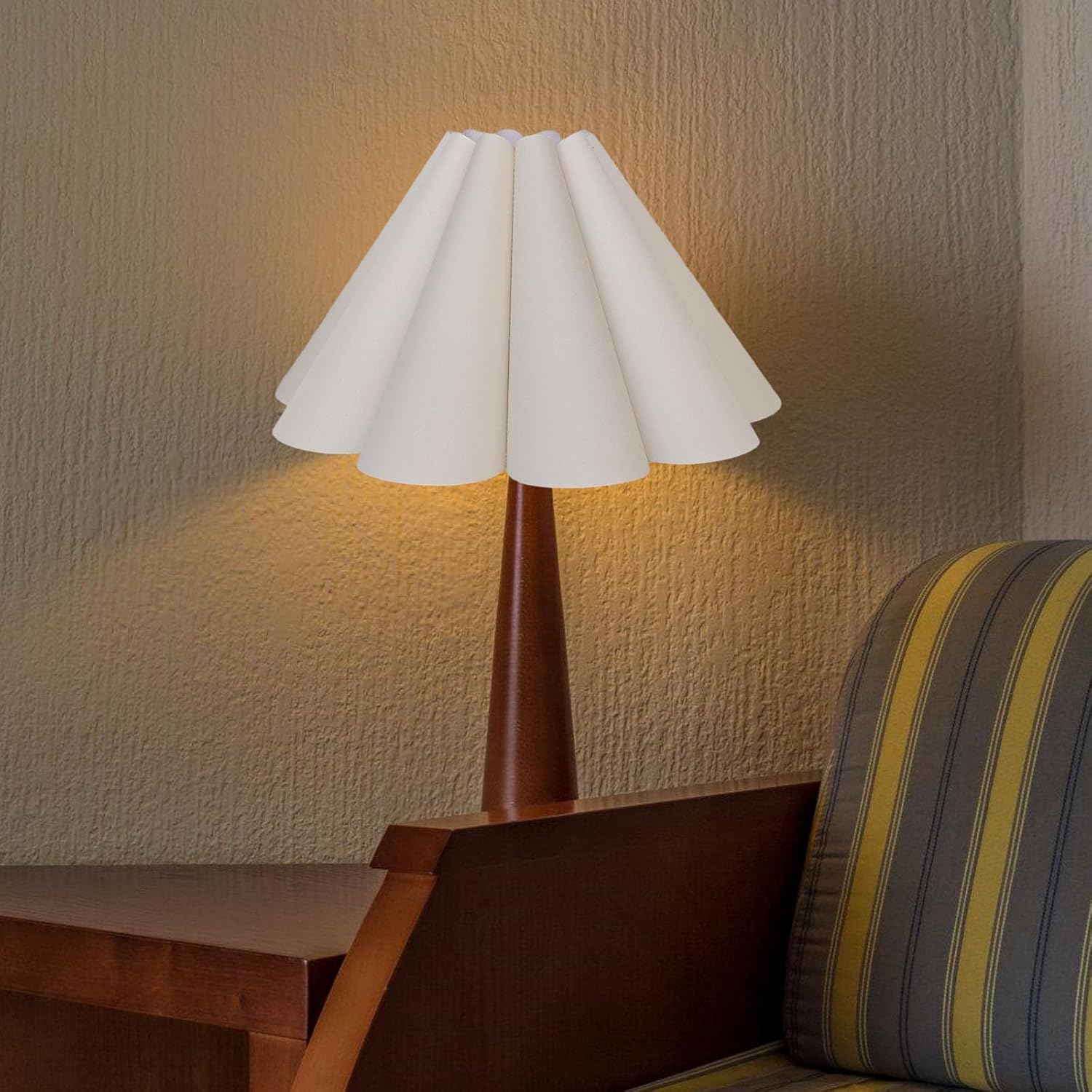 Flower Shaped Fabric Lamp Shade E27 Easy Install Decorative Wall Light Cover For Living Room Flower Shaped Decorative Lighting Accessories