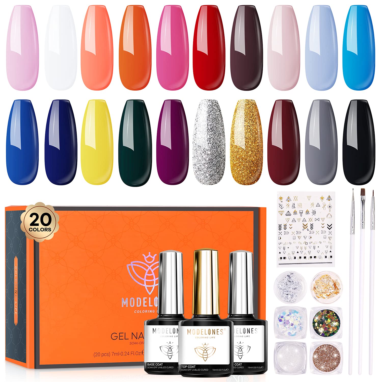 Modelones Gel Polish Colors Summer Autumn Wit Nail Now Free Shipping Kit