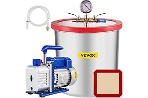 VEVOR 7 CFM Dual-Stage Vacuum Pump with 5 Gallon Tank