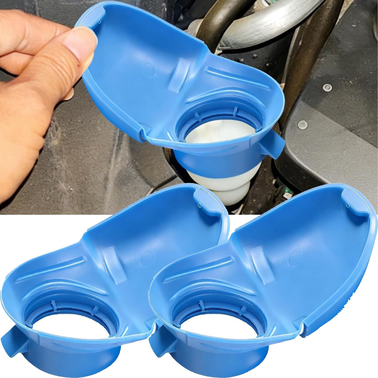 ONEMAJI Front Windscreen Wiper Washer Fluid Reservoir Cap for S-Koda Octavia IV Combi 2019-2024, Screenwash Tank Lid Automotive Window Cleaning Bottle Cover,2pcs
