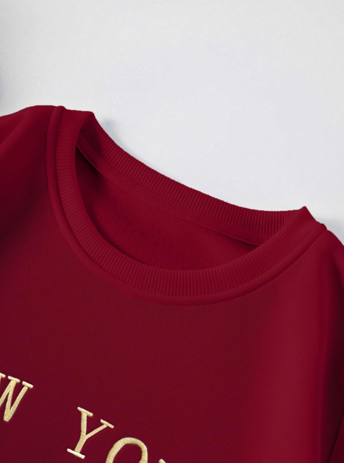 HDQHDQ Womens New York Graphic Sweatshirts Cute Crewneck Sweatshirt Casual Long Sleeve Pullover Tops - Image 5