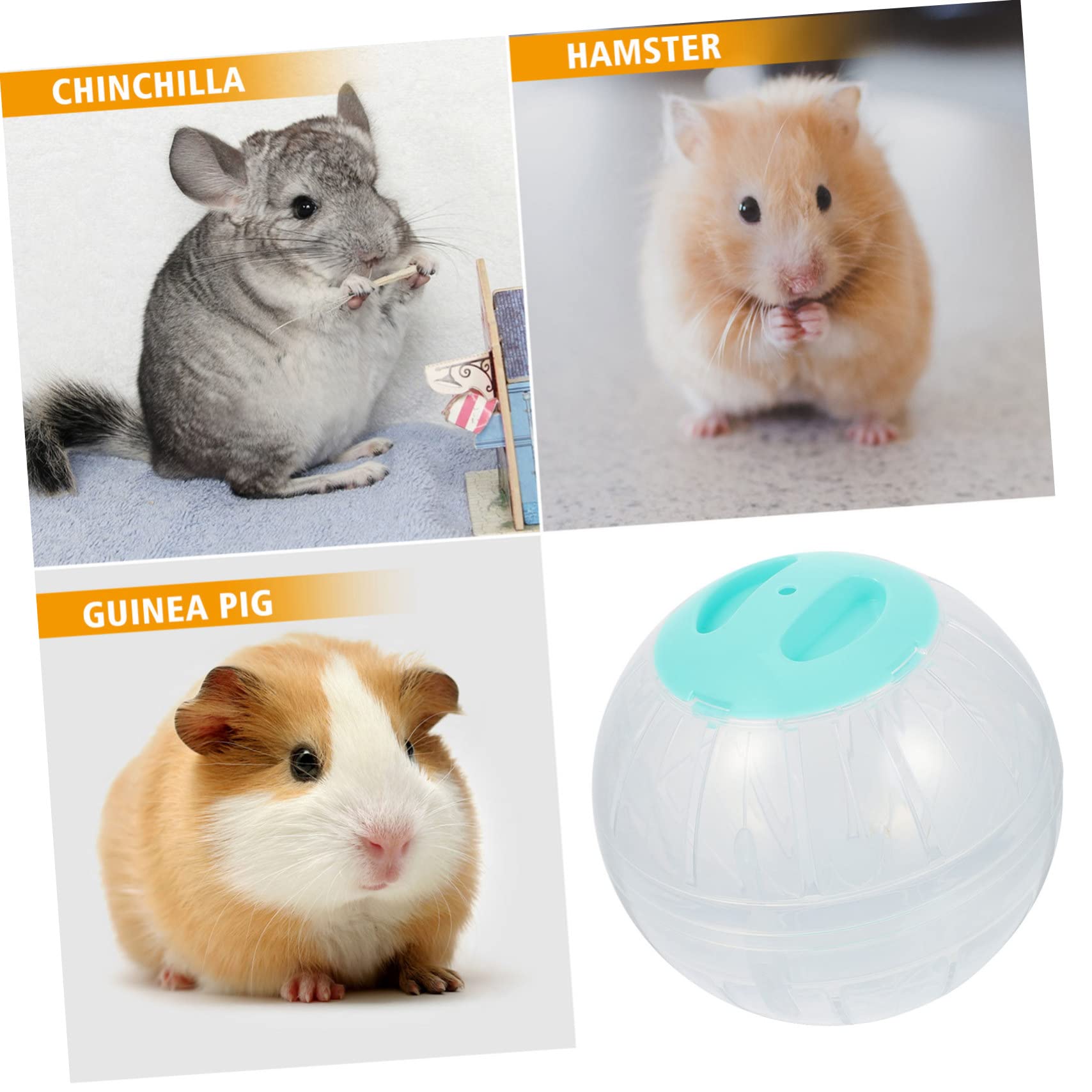 Yardwe 4stücke Hamster Laufbälle Transparente Sportkugeln Für Kleine Tiere Für Hamster Und Zwerghamster Fördert Und Hält Tiere
