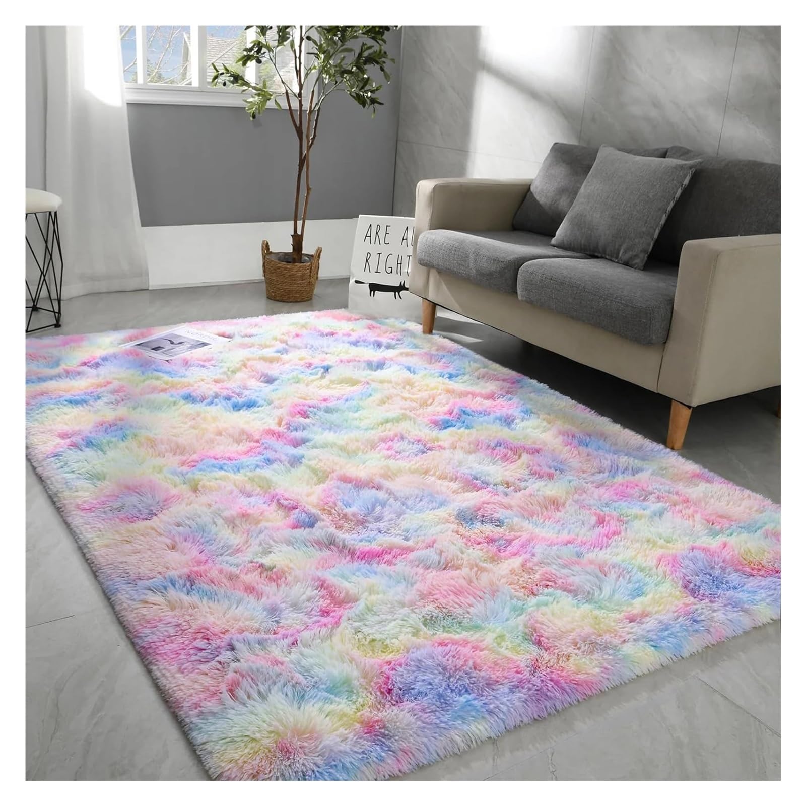 Tapis de chevet moelleux pour rompre le froid du sol de la chambre