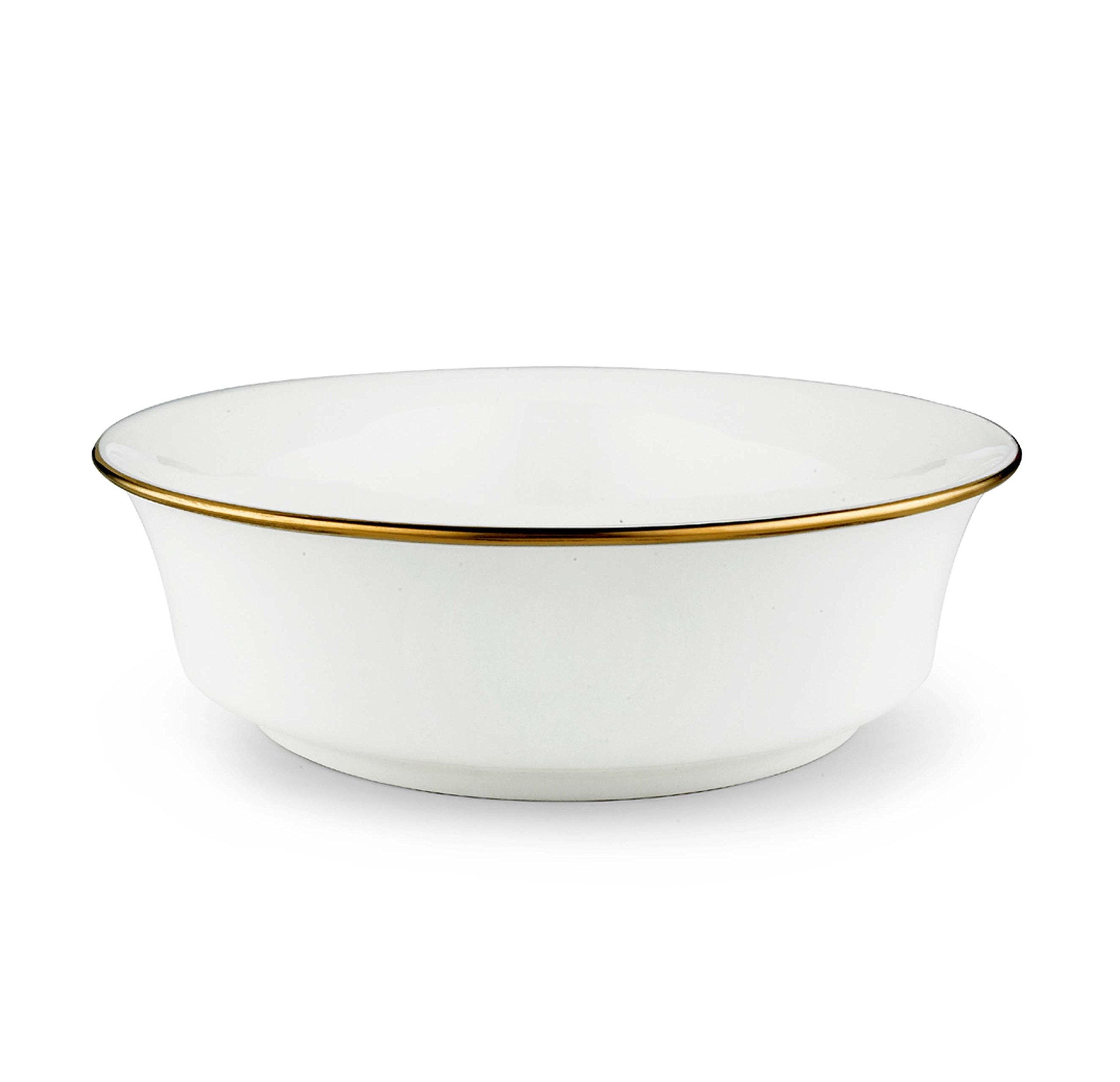 Lenox – Eternal Bianco gold-banded porcellana inglese 5 pezzi del Luogo Servizio da tavola in porcellana Eternal, bianco - Lenox Oval Platter, 13-in bianco