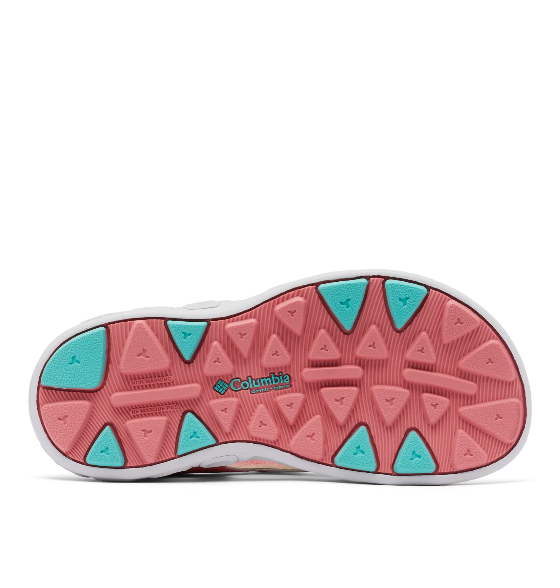 Columbia Youth Techsun Vent Sandales De Randonnée Et Trekking pour Mixte enfant, Rouge (Wild Salmon x Dolphin), 38 EU
