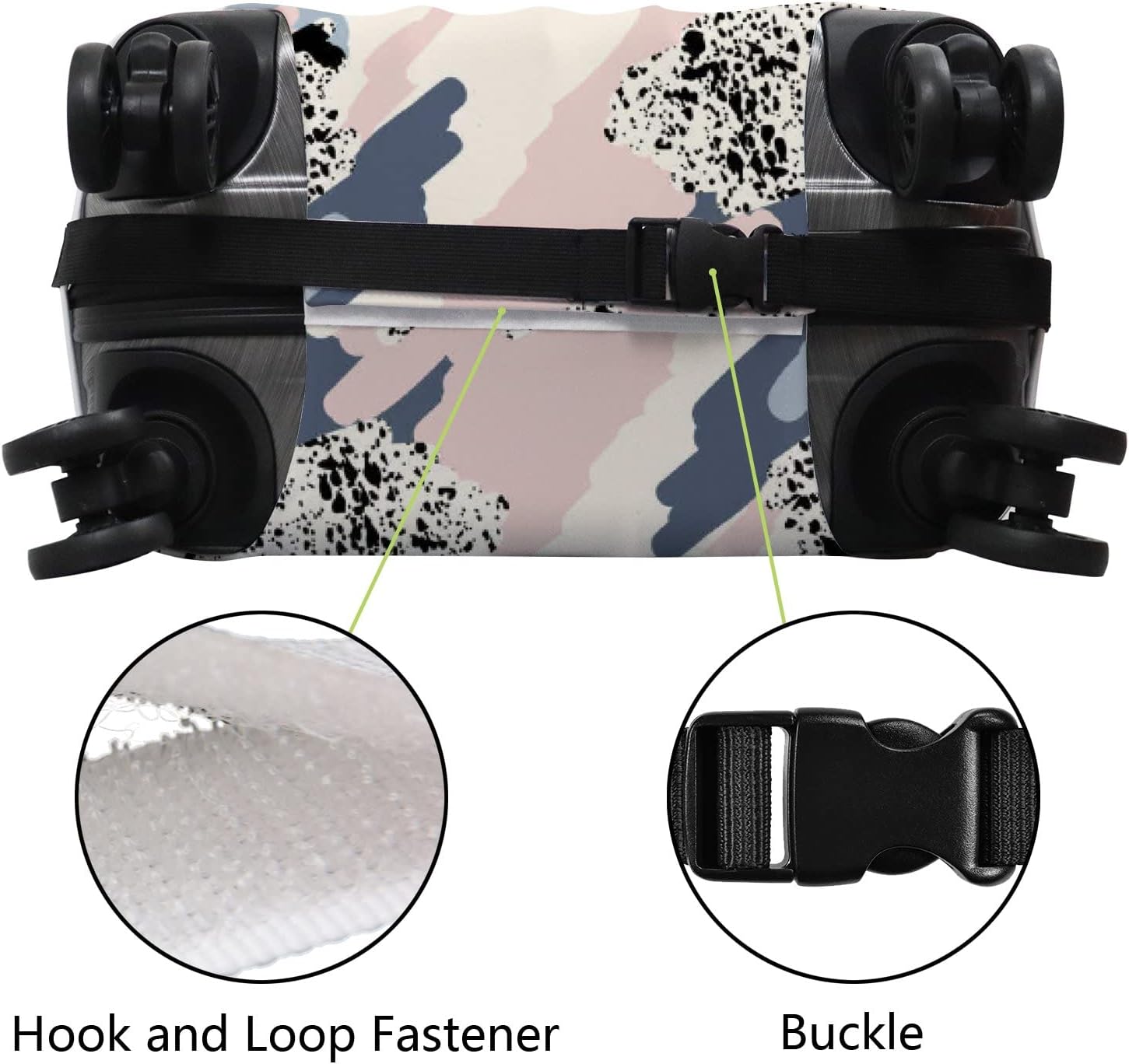 review Anti-scratch Luggage Cover Fit 18-32 Inch, Washable Elastic Suitcase Protector, Durable Suitcase Cover Geometric Pattern(XL 29-32 Inch)