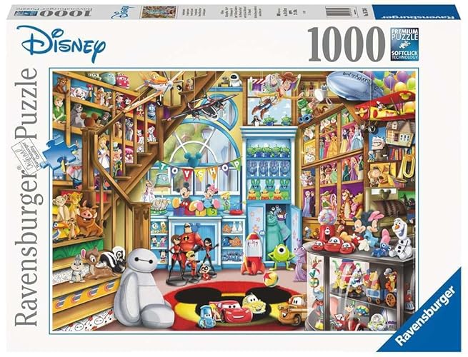 Rompecabezas Ravensburger Disney-Pixar Toy Store - Rompecabezas de 1000 Piezas para Adultos y Niños | Tecnología Unique Softclick*-* | Material Eco-Friendly | Certificado FSC
