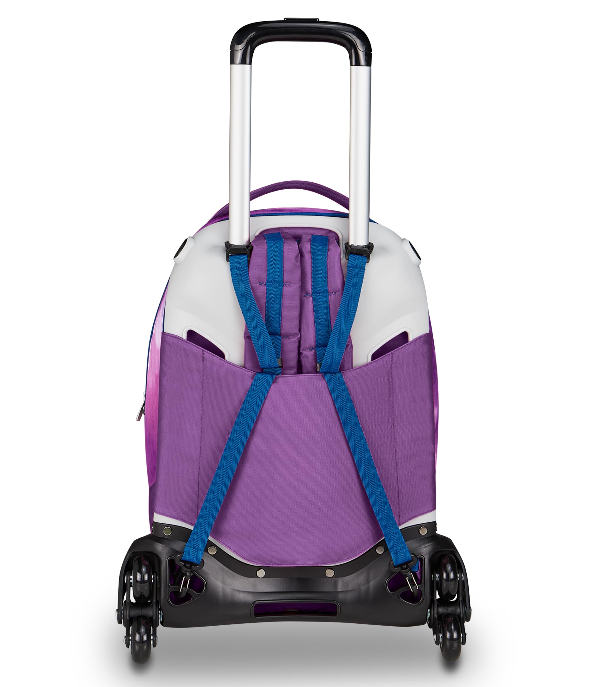 Seven Stitch Trolley Jack, Triplo Uso, Zaino Sganciabile, Doppio Scomparto, Spallacci a Scomparsa, Elastico Porta Borraccia, Scuola e Tempo Libero, bambine e ragazze, viola
