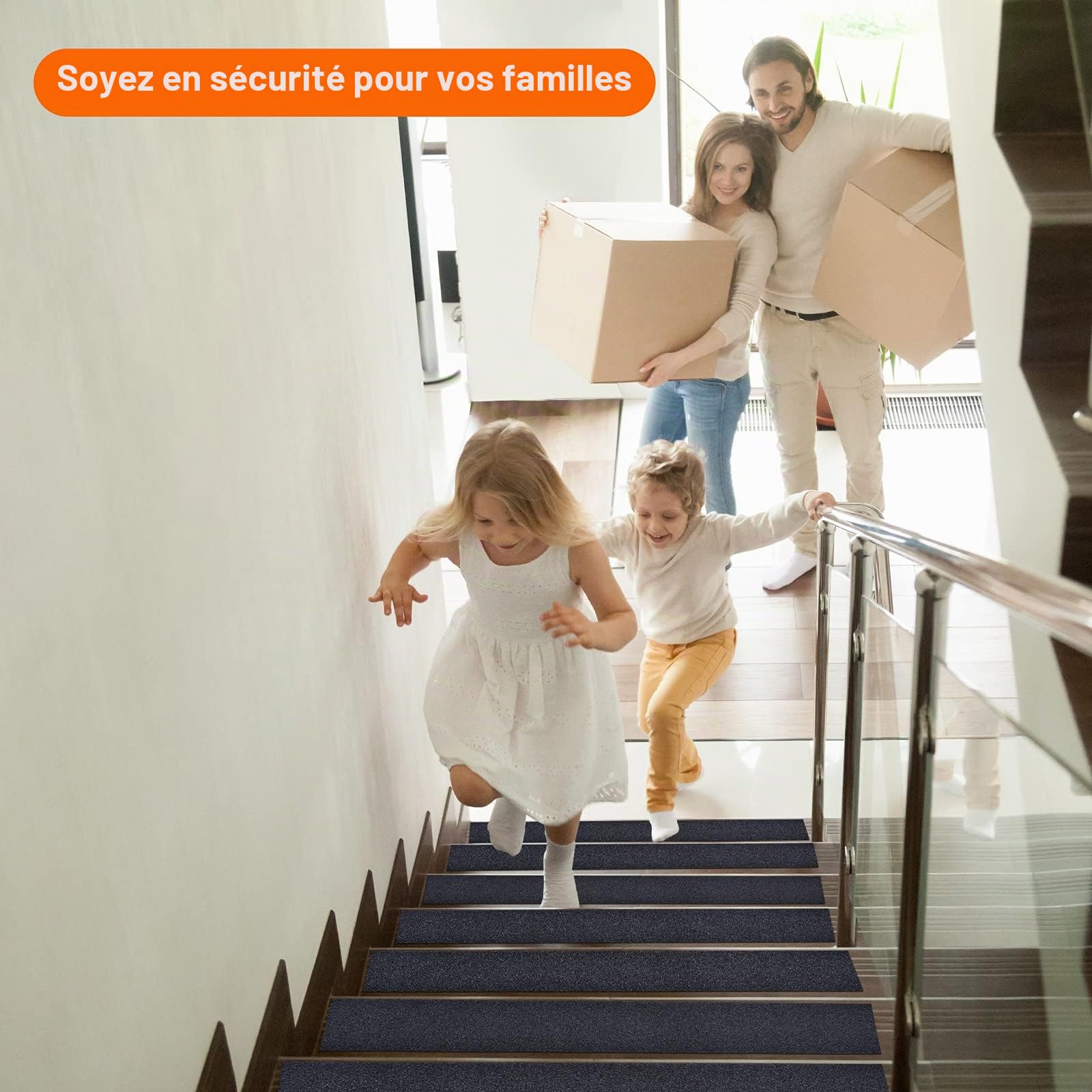 Bande Antidérapante Escalier, 10cm*10m, Ruban Antidérapant Adhésif, Ruban Autocollant Anti-Dérapante, Bande Sécurité Antidérapant, aux Escaliers Intérieurs et Extérieurs, imperméable, Noir