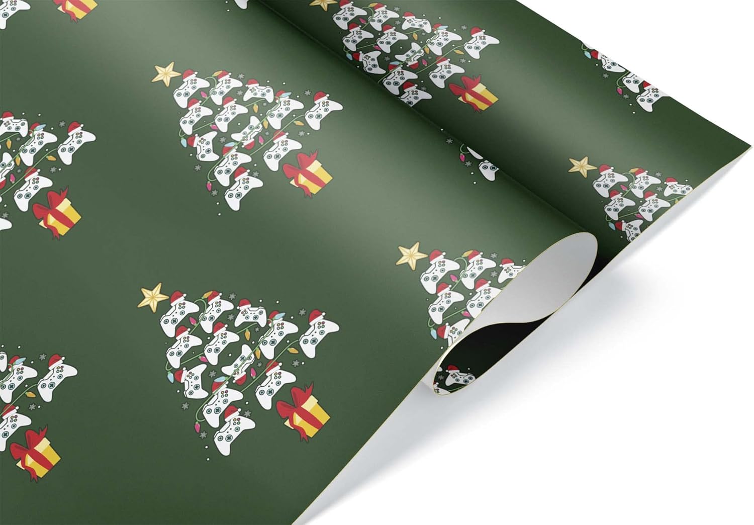 Computer Video Game Controller Gift Wrap Premium Christmas