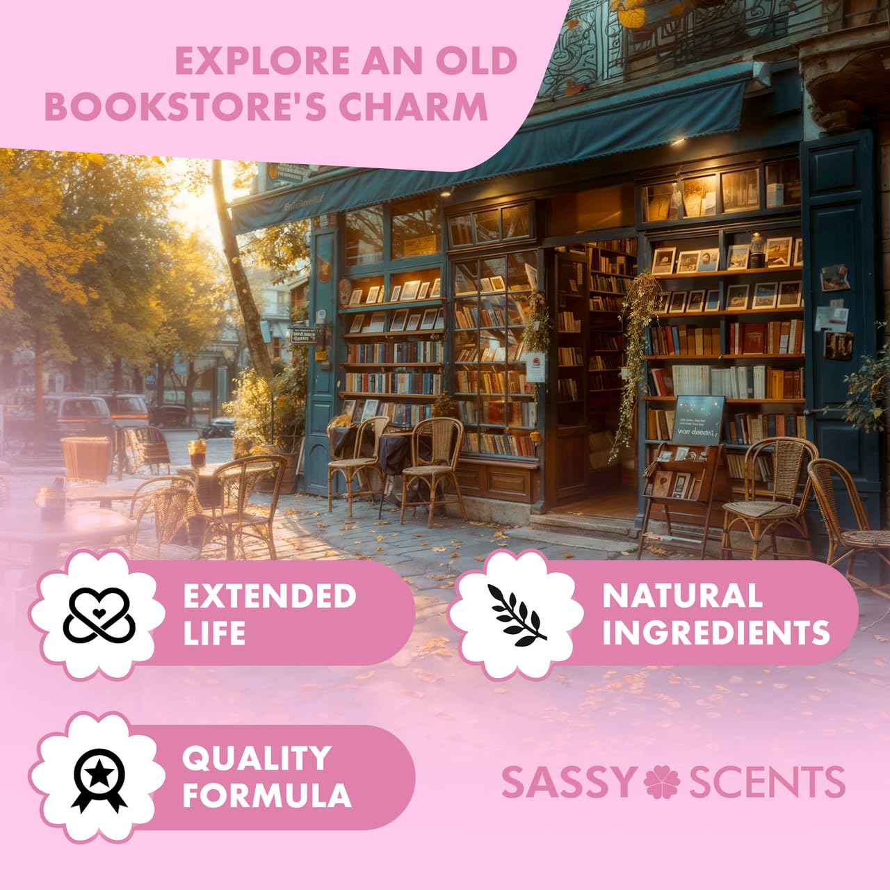 Sassy Shop Wax, Scented Wax Melt, Antique Bookstore, Organic Soy Blend Wax Melts, Luxurious - Image 3