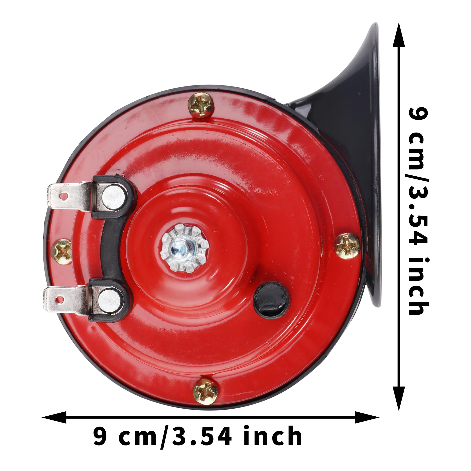 2PCS 300DB Super Loud Car Horns 12V Waterproof Air Horns Replacement Kit Car Air Electric Snail Double Horn — view 2