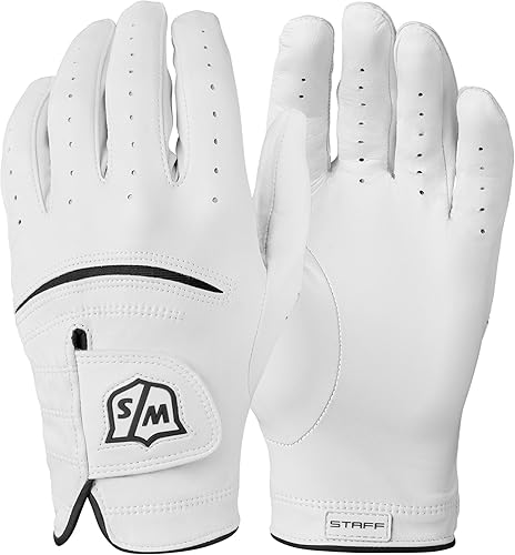 Wilson Sporting Goods WGJA00648XL - Guante de golf para mano izquierda para hombre, extra grande, blanco, WGJA00648XL