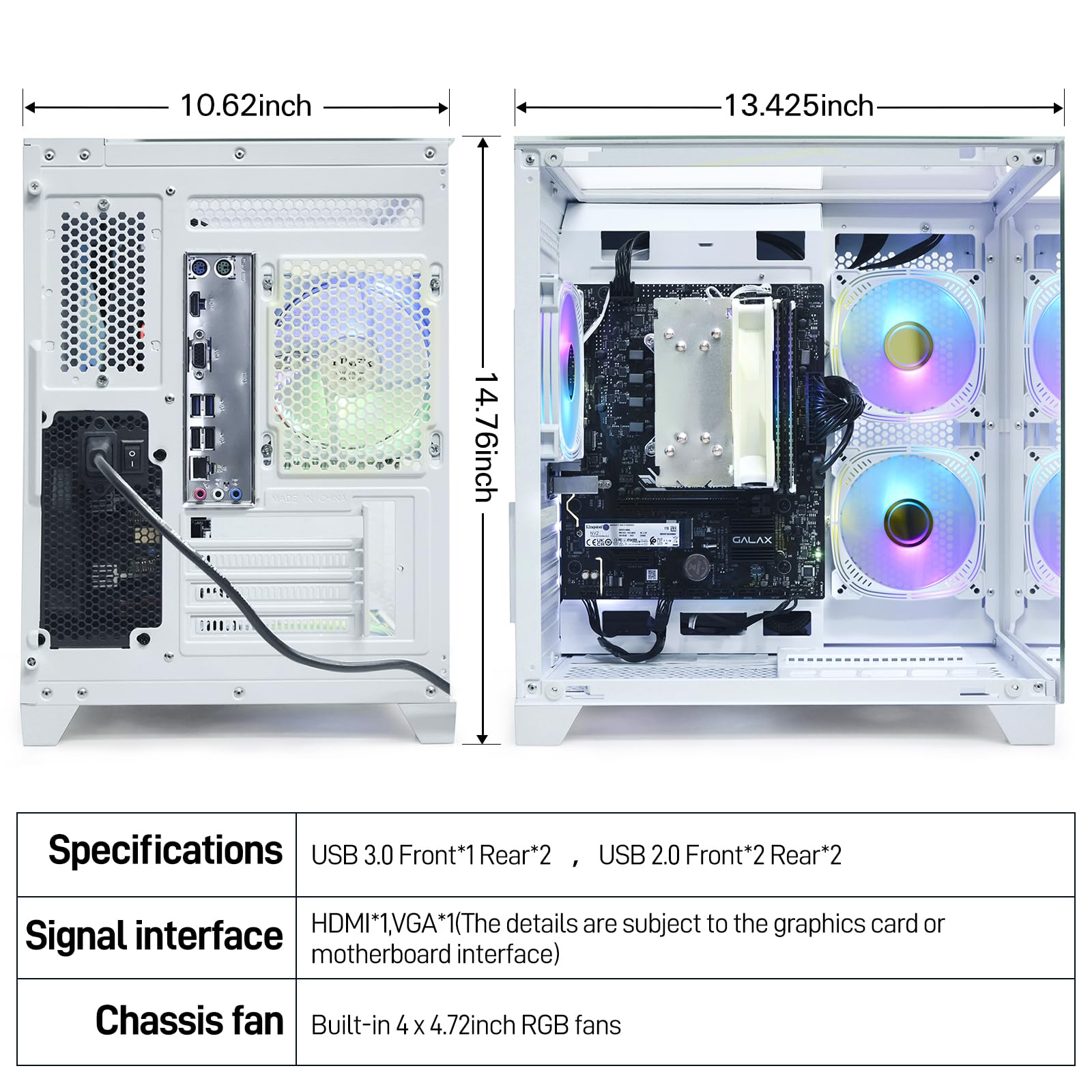 Amazon.com: LXZ Desktop Computer AMD Ryzen 5 5600G 6 core 3.9GHz