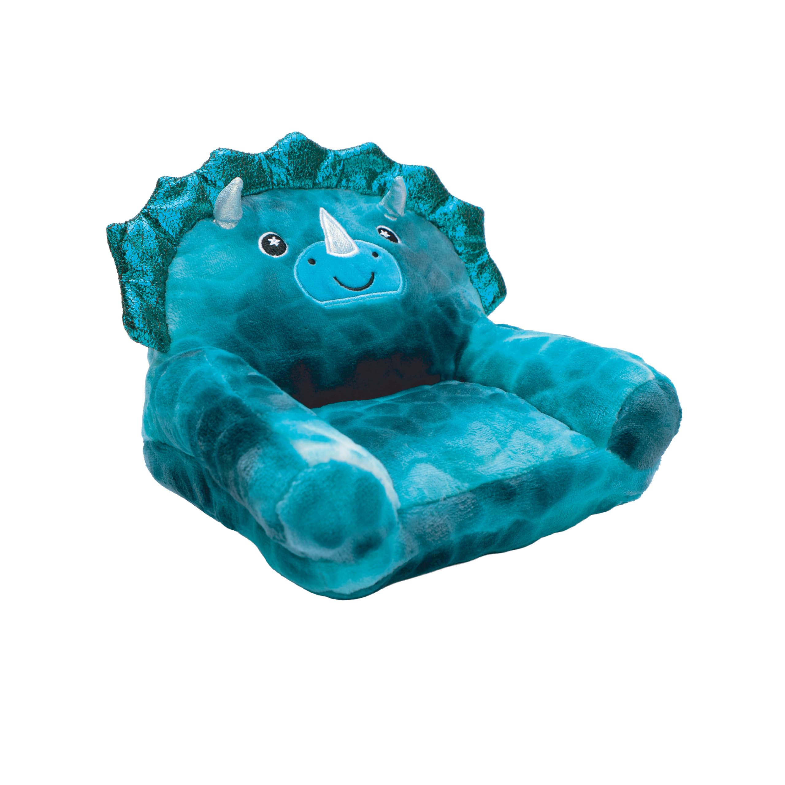 Snuggz Dinosaur Mini Sofa Chair, Soft Sofa Seat Plush Toy for Kids, Pretend Play, Gifting
