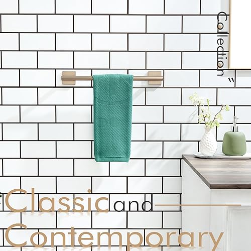 Vista 32 de KOKOSIRI Toallero de 16 pulgadas para baño, cocina, inodoro, acero inoxidable de níquel cepillado B4005BR-L16