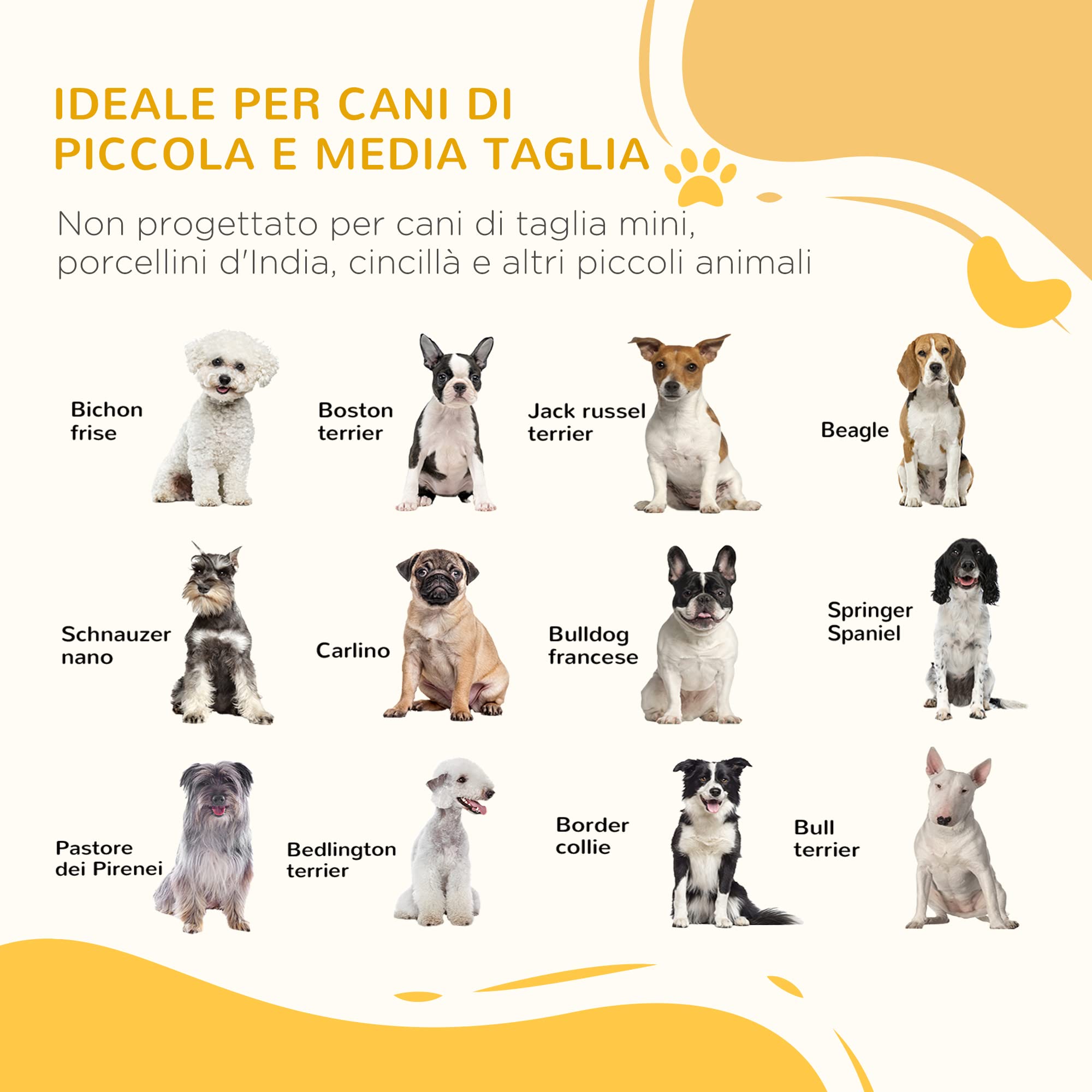 PawHut Cancellino per Cani Cancelletto 3 Pannelli 181x35x76cm Marrone Scuro | Pieghevole, Piedini Antiscivolo, per Corridoi Scale e Stanze, in Legno di Pino