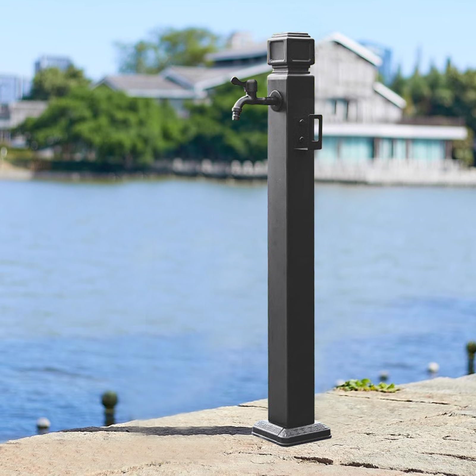 Water Butt tap, Vertical Garden Water Column, Freestanding Hose Stand(Height: 95cm/37.4in)