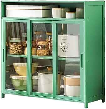 Amazon｜キッチンカウンター ロータイプ 食器棚 カップボード