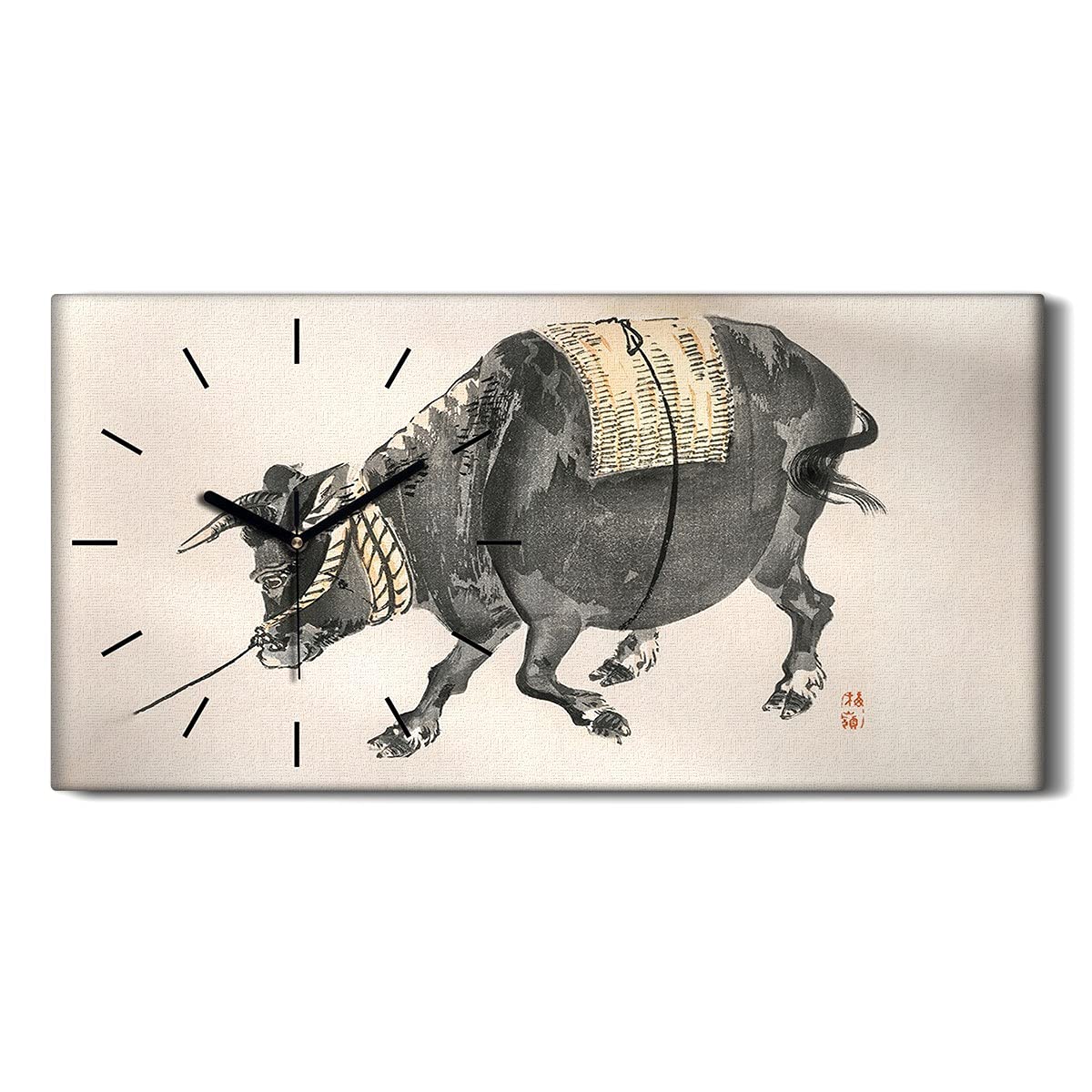 Art Animal Asiatique en Toile Murale pour Déco Salon Moderne
