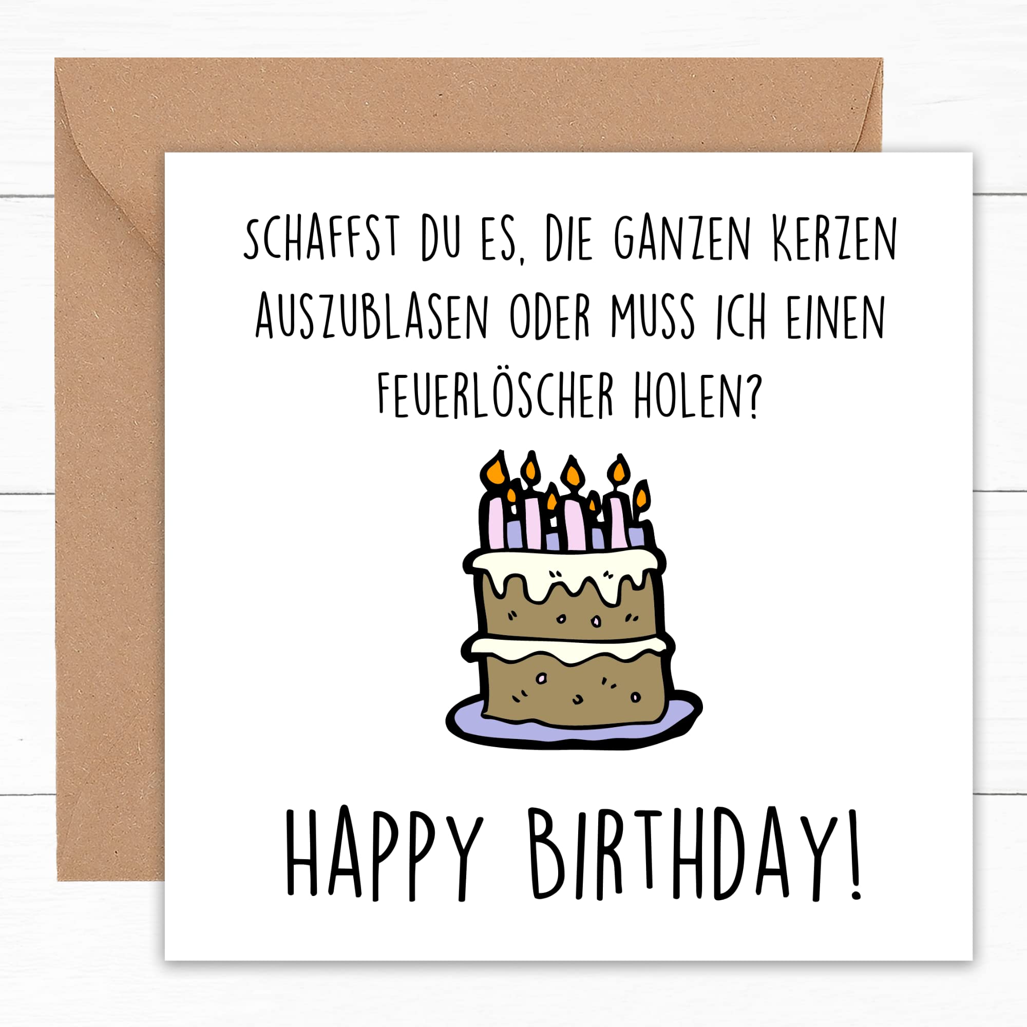 Lustige Geburtstagskarte Von Felbridge Studio – Handgefertigt, 15 Cm, Für 30., 40., 50. Geburtstag Uvm., Inkl. Umschlag
