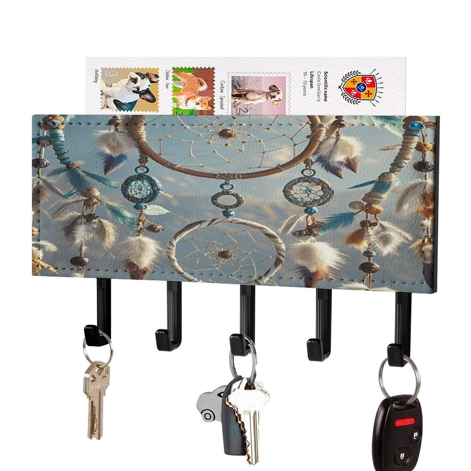 Cuelga llaves de pared atrapasueños para decorar la entrada de casa y organizar el pasillo