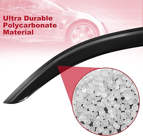 Miniatura 7 de ALAVENTE Deflectores de ventana laterales para Toyota Tacoma 2016-2022, protector de visera de lluvia de viento para Tacoma, paquete de 4