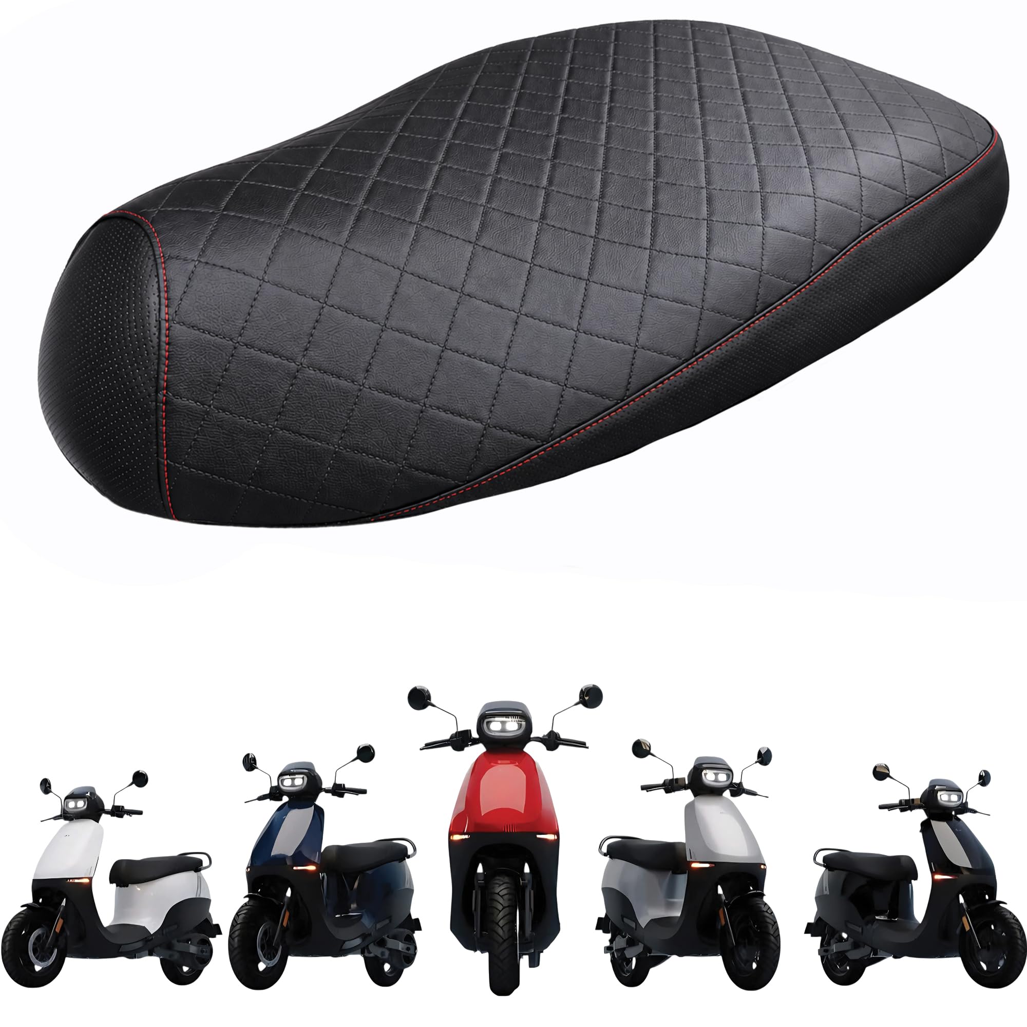 Ola Electric Seat Cover for S1 Pro, S1 Air, S1X+ | Gen 1 & 2 | Waterproof Faux Leather | with Installation Guide | Long Ride Comfort | Verified Quality | Anti-Slip-picture-38