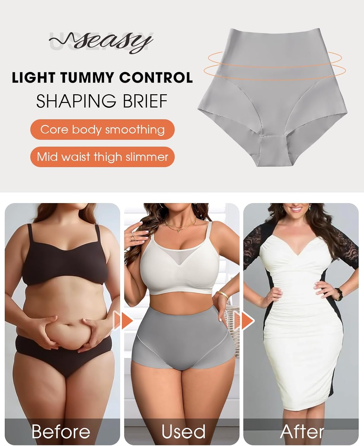 シェイプウェア 腹部コントロール 下着 女性用 ハイウエスト コンプレッション シェイプウェア 軽量 コントロール ショーツ