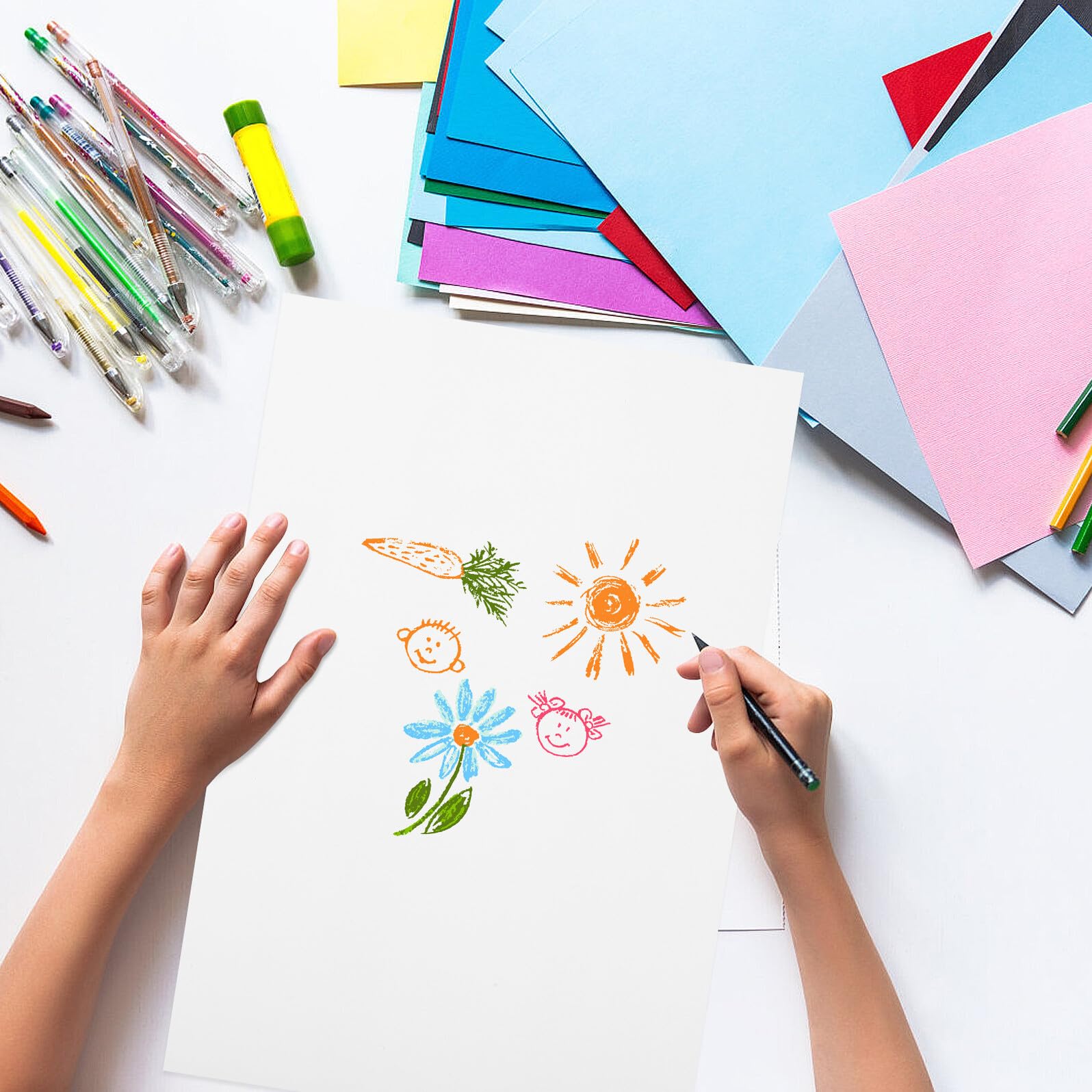 Markerpapier Zeichenblock für Architekten und Designer, 100 Blatt | Weißes Papier, für Malen und Outdoor Skizzen, Großflächiges Ausmalen und Feine Linien