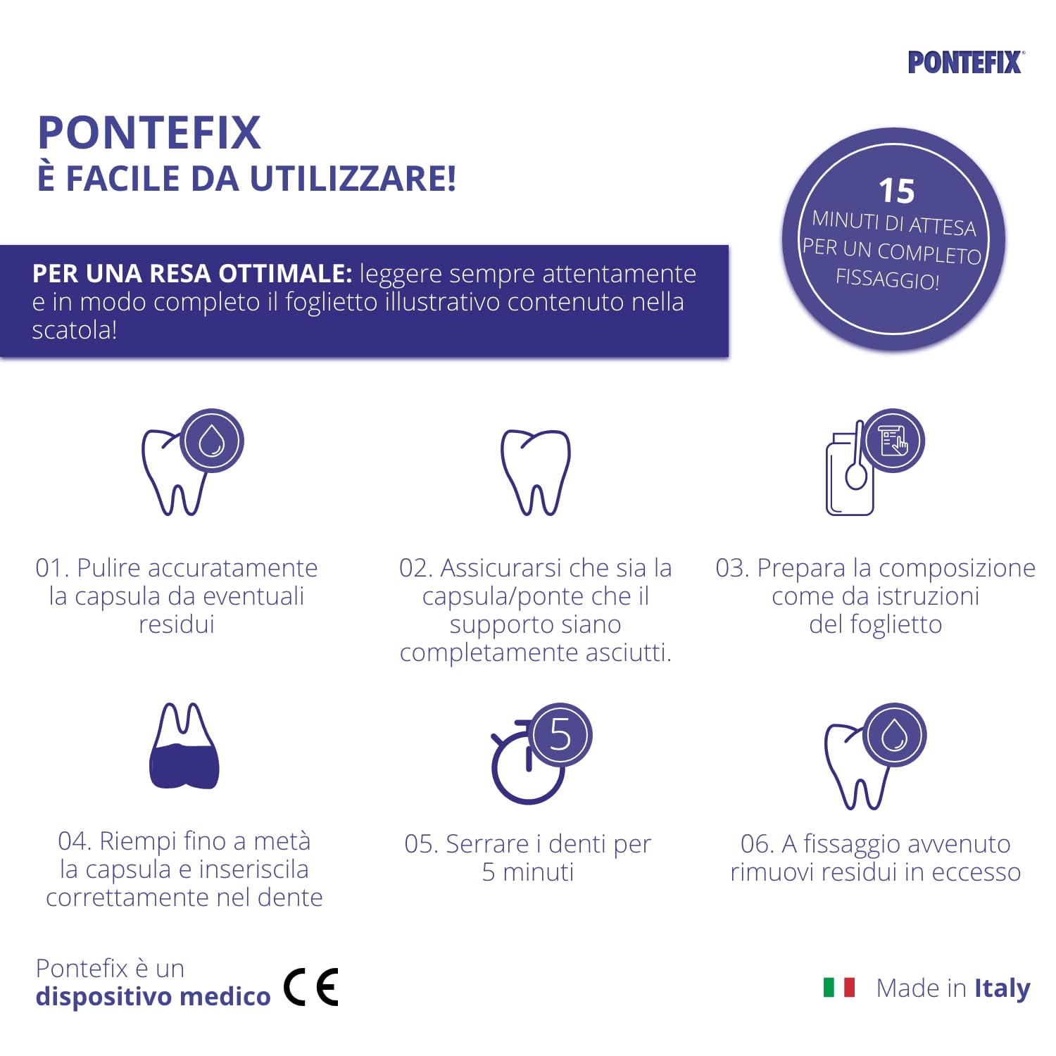 Cemento Dentale Definitivo, Kit Riparazione Denti, Cemento Dentale Fissa Ponti, Capsule Dentali e Denti a Perno