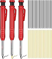 Vista 1 de Outus Lápiz de carpintero sólido con sacapuntas y lápices mecánicos, lápices de carpintería para pisos de madera, marcador, carpintero, dibujo