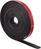 Vista 13 de uxcell Rollos de láminas de goma adhesiva de 1/4 pulgadas de alto x 0.79 pulgadas de ancho x 118 pulgadas de largo, tiras de goma sólida de neopreno