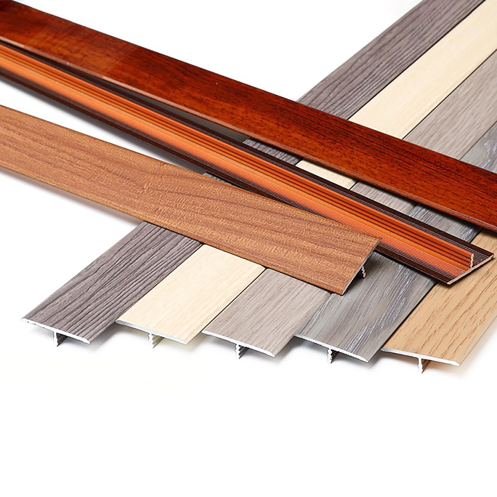 Tira De Transición Para Suelo En Aluminio Anodizado, Perfil En T De 135cm, 2 Piezas, Tira De Unión Para Pisos Laminados, Madera, Cerámica, Y Más, Separador De Encimeras Y Juntas De Dilatación(